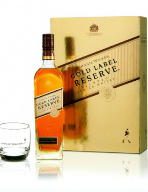 Johnnie Walker Gold Label Reserve 15 Years Old + 2gll / Джони Уокер Голд Лэйбл Резерв 15 лет + 2 бокала