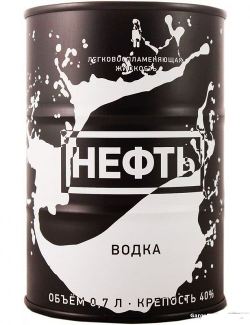 Vodka Neft Black Barrel / Водка Нефть Черная